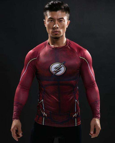 THE FLASH Long Sleeve Compression Shirt