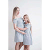 Image of Mom and Daughter Striped Dress