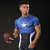 Image of CARTAIN AMERICA Star Compression Shirt