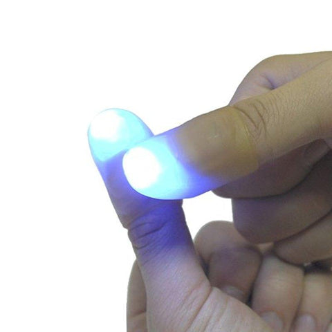 LumiParty Magic Light up Finger Magic Trick LED Finger Lamp Blue This Product is Not Intended for Children Under 12 Years Old