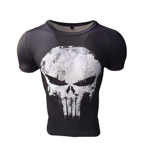 THE PUNISHER Short Sleeve Compression Shirt