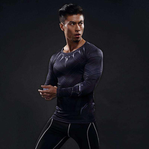 BLACK PANTHER Long Sleeve Compression Shirt