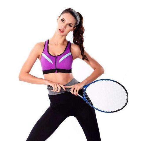 Alexas' Professional Shockproof Zipper Sports Bra