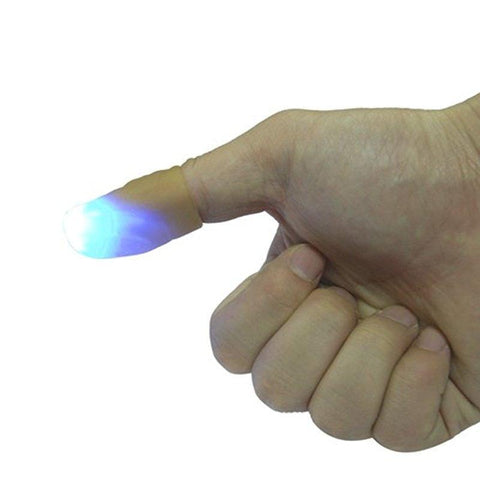 LumiParty Magic Light up Finger Magic Trick LED Finger Lamp Blue This Product is Not Intended for Children Under 12 Years Old